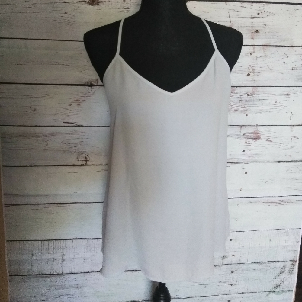Powder blue Abercrombie and Fitch strappy top